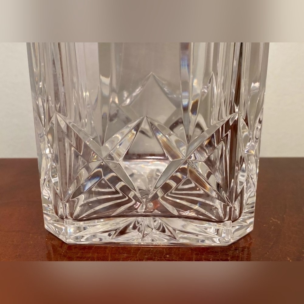 Vintage Signed ATLANTIS "Miguel" Genuine Hand Blown Crystal 10" Square Decanter - Picture 10 of 13